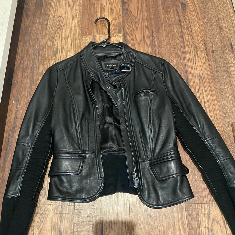 Classic gorgeous bebe lamb leather jacket - Picture 2 of 8
